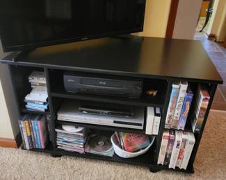 Nice Black Wood TV Stand 