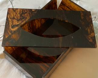 Tortise Shell Kleenex Box