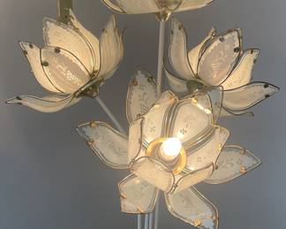 MCM Vintage Lotus Flower Lamp! Beautiful!