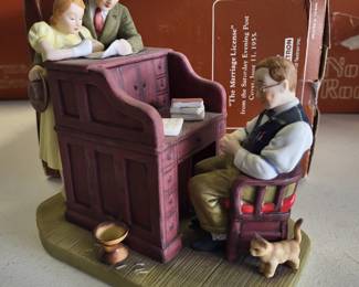 Norman Rockwell "The Marriage License " $35