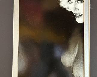 Vintage Madonna Black and White Photograph