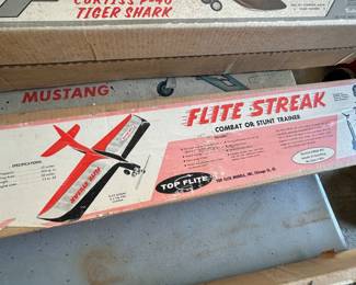Vintage Top Flight Model Airplane Kit Elite Streak Combat or Stunt Trainer