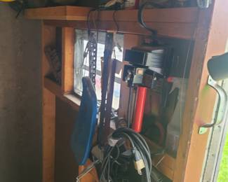 Outdoor items in shed