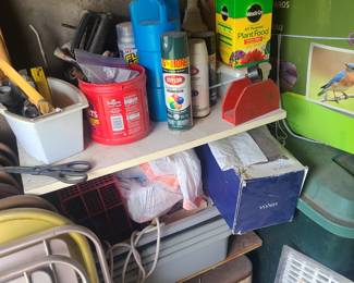 Outdoor items in shed