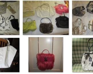 Women's designer handbags.