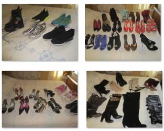 Women's designer shoes (Italian and French).