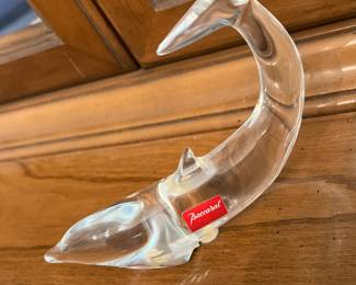 Baccarat crystal dolphin