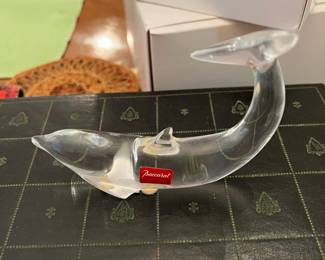 Baccarat crystal dolphin