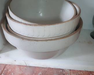 Vintage glazed bowls