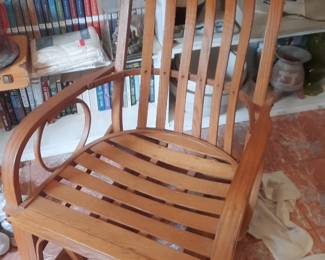 Amish Slatback Shaker Glider