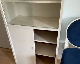 	#35	Wood Cabinet - Glass sliding doors	26.5x14x73		15.00																							