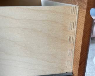 	#45	Oak Tallboy Chest of Drawers - 	33x16.5x46.5		50.00																							