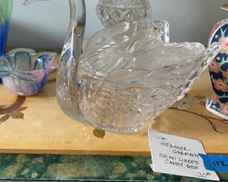 	#112	Hofbauer Germany - Swan Lidded Candy Dish			30.00																							