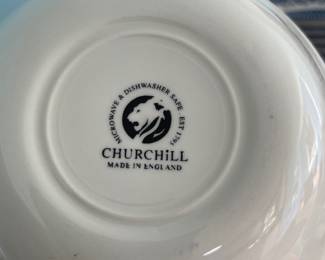 	#126	Churchill "Blue Willow" Dinner Set of 8			170.00																							