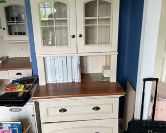 	#50	Christopher Lowell Farmhouse Style Office Furniture - 2 doors, 2 drawers (1 needs repair) YOU MOVE	32x22x71		30.00																							