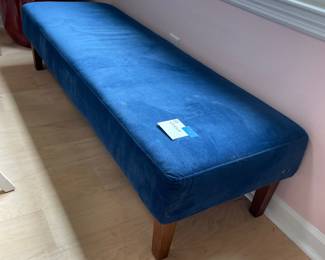 	#14	Blue Velvet Bench 	60x20x15		35.00																							