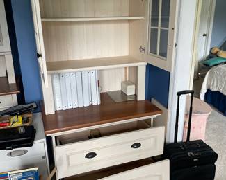 	#50	Christopher Lowell Farmhouse Style Office Furniture - 2 doors, 2 drawers (1 needs repair) YOU MOVE	32x22x71		30.00																							