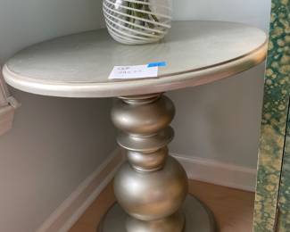 	#32	Wood Silver End Table 	24x25		65.00																							