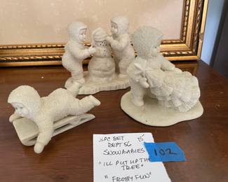 	#102	Department 56 Snowbabies - 3pcs			18.00																							