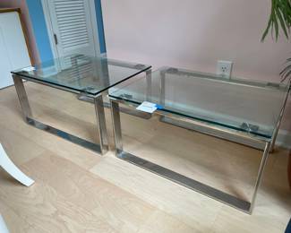 	#12	Glass and Chrome Side Table	26x20x14		25.00																							
	#13	Glass and Chrome Side Table	26x20x15		25.00																							