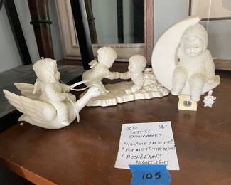 	#105	Department 56 Snowbabies - 3pcs			18.00																							