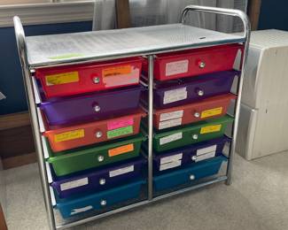 	#53	Mobile Organizer - 12 bins	25x16x24		15.00																							