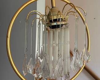 	#28	Vintage Mid Century Waterfall Floor Lamp w/Marble Base	86x46x15		125.00																							