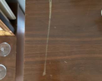 	#5	Mid Century Chest of Drawers - *as is* needs refinishing/repairs.	36x18x35		35.00																							