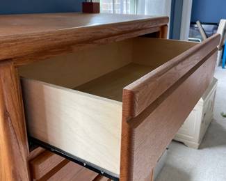 	#45	Oak Tallboy Chest of Drawers - 	33x16.5x46.5		50.00																							