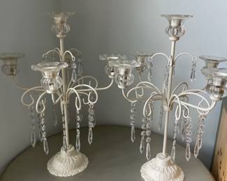 	#124	Pair Heavy Iron Candelabra Set			28.00																							