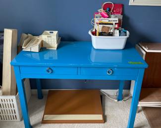 	#52	"Happy Chic" by Jonathon Adler, writing desk - as is finish scratches	42x22x29.5		35.00																							