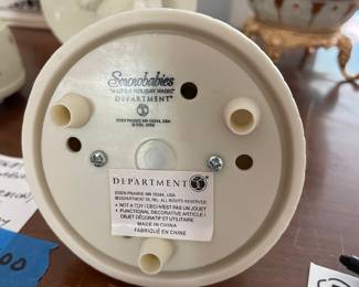 	#100	Department 56 Snowbabies - Music Boxes			18.00																							