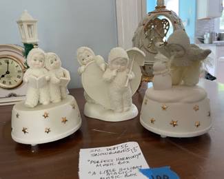 	#100	Department 56 Snowbabies - Music Boxes			18.00																							