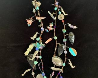 2 strand treasure necklace, 31"