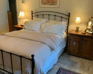Queen size bed and furnishings