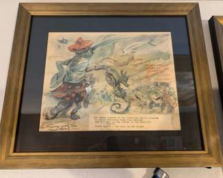 James Montgomery Flagg (1877 - 1960) pen and ink with watercolor original illustration