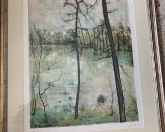 Bernard Gantner (French 1928-2018) stone lithograph, 89/200