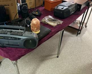Boomboxes, Speakers, CD, VHS Player