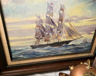 Nautical pic and brass 