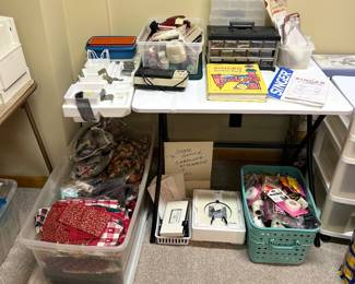 Sewing Supplies, Patterns, Thread, Material