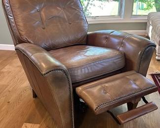 Leather Reclining Arm Chair
