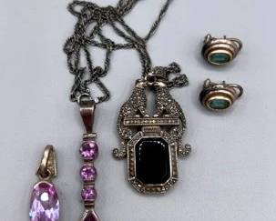 Collection Of Sterling Silver Jewelry