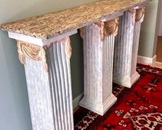 Marble Top Foyer Table