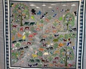 Hmong Embroidered Story Cloth