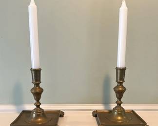Brass Candle Holders Nelson Rockefeller Collection