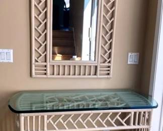Entryway Table and Mirror