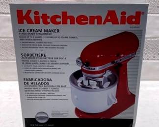 KitchenAid Ice Cream Maker Attachment To Stand Mixer
