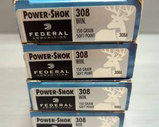 Federal Power-Shok .308 Win Ammo, Approx 80 Rd