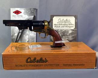 F.lli Pietta 1851 Navy Sheriff .44 Cal 6-Shot Black Powder Revolver SN# 554439, Paperwork, In Box