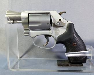 Smith & Wesson 637-2 .38 S&W Spl +P 5-Shot Revolver SN# CMY6091, In Leather Holster